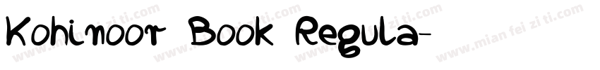 Kohinoor Book Regula字体转换
